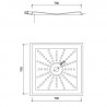 Plato de ducha PVC 70x70 cm NOFER