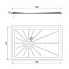 Plato de ducha PVC 120x80 cm NOFER