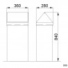Papelera industrial basculante NOFER
