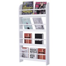 Estantería para libros de 4 niveles HomCom