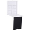 Mesa plegable con pizarra y estanter&iacute;a HomCom