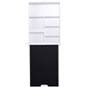 Mesa plegable con pizarra y estanter&iacute;a HomCom