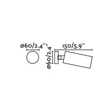 Lámpara proyector blanca 12W Stan Faro