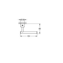 Portarrollos supersteel Atrio Grohe
