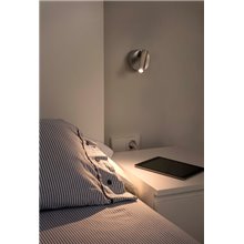 Aplique lector níquel satinado Boc Faro