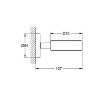 Soporte multiusos para baño cromo Essentials Grohe 
