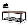 Mesa de centro con estante HomCom