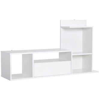 Mueble de televis&oacute;n con estante y caj&oacute;n HomCom