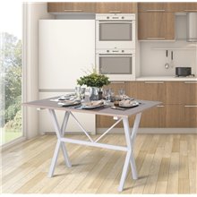 Mesa extensible de roble blanco HomCom