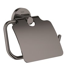 Portarrollos con tapa grafito brillo Essentials Grohe