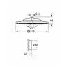 Ducha mural cuadrada con 2 salidas de agua Rainshower Smartconnect 310 Grohe