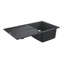 Fregadero composite con escurridor 86x50 negro granito K400 Grohe
