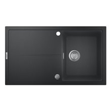 Fregadero composite con escurridor 86x50 negro granito K400 Grohe