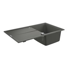Fregadero composite con escurridor 86x50 gris granito K400 Grohe