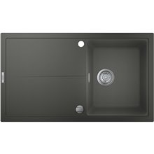 Fregadero composite con escurridor 86x50 gris granito K400 Grohe