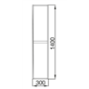 Mueble 61cm con caj&oacute;n abierto Noja Salgar