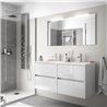 Mueble doble 120cm Blanco Noja Salgar