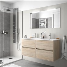 Mueble doble 120cm Roble Caledonia SALGAR NOJA