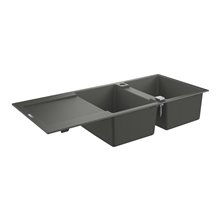 Fregadero con 2 cubetas 116x50 gris granito K500 Grohe