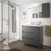 Mueble 85,5cm Gris Mate 3 cajones SALGAR ARENYS