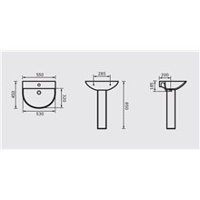 Lavabo Slim P3