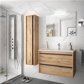 Mueble 80 cm Roble Eternity 2 cajones ATTILA SALGAR