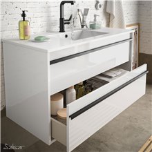 Mueble 100 cm Blanco 2 cajones ATTILA SALGAR