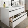 Mueble 100 cm Blanco 2 cajones ATTILA SALGAR