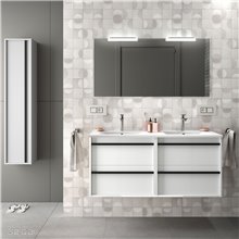 Mueble doble 120cm Blanco ATTILA SALGAR 