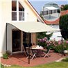 Cenador curvo 3x3x2,5m crema Outsunny 