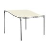 Cenador curvo 3x3x2,5m crema Outsunny 