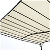 Cenador curvo 3x3x2,5m crema Outsunny 