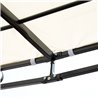 Cenador curvo 3x3x2,5m crema Outsunny 
