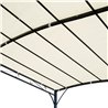 Cenador curvo 3x3x2,5m crema Outsunny 