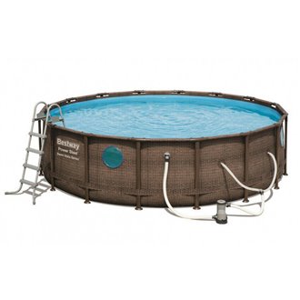 Piscina Power Steel Rattan 549x122cm Bestway