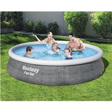 Piscina redonda 396x84cm Fast Set Rattan Bestway