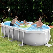 Piscina ovalada Prism Frame 400x100 cm Intex