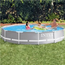 Piscina redonda Prism Frame con depuradora 366x76 cm Intex
