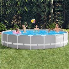 Piscina redonda Prism Frame con depuradora 549x122 cm Intex