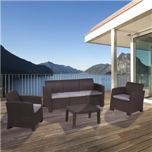Conjunto de color chocolate Salerno Chillvert