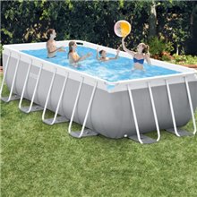 Piscina rectangular Prism Frame con depuradora 488x244 cm Intex