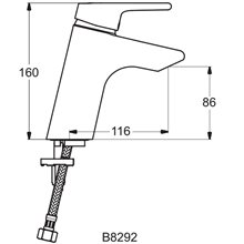 Grifo monomando lavabo Active Ideal Standard