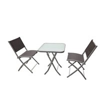 Conjunto de terraza en acero plegable Toscana Chillvert