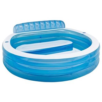 Piscina hinchable redonda con sill&oacute;n 224x216 Intex