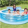 Piscina hinchable redonda con sill&oacute;n 224x216 Intex