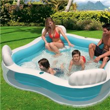 Piscina hinchable con asientos 229x66 Intex