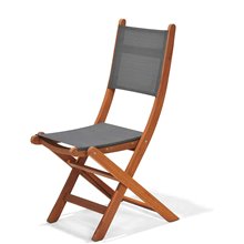 Silla plegable de madera y textilene Chillvert