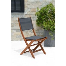 Silla plegable de madera y textilene Chillvert