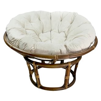 Sill&oacute;n relax de rat&aacute;n natural Macarena Chillvert