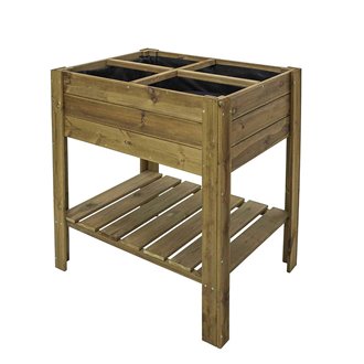 Mesa huerto de madera 80x40x88 Gardiun